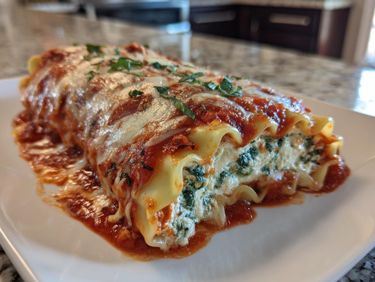 Manicotti Lasagna Roll‑Ups