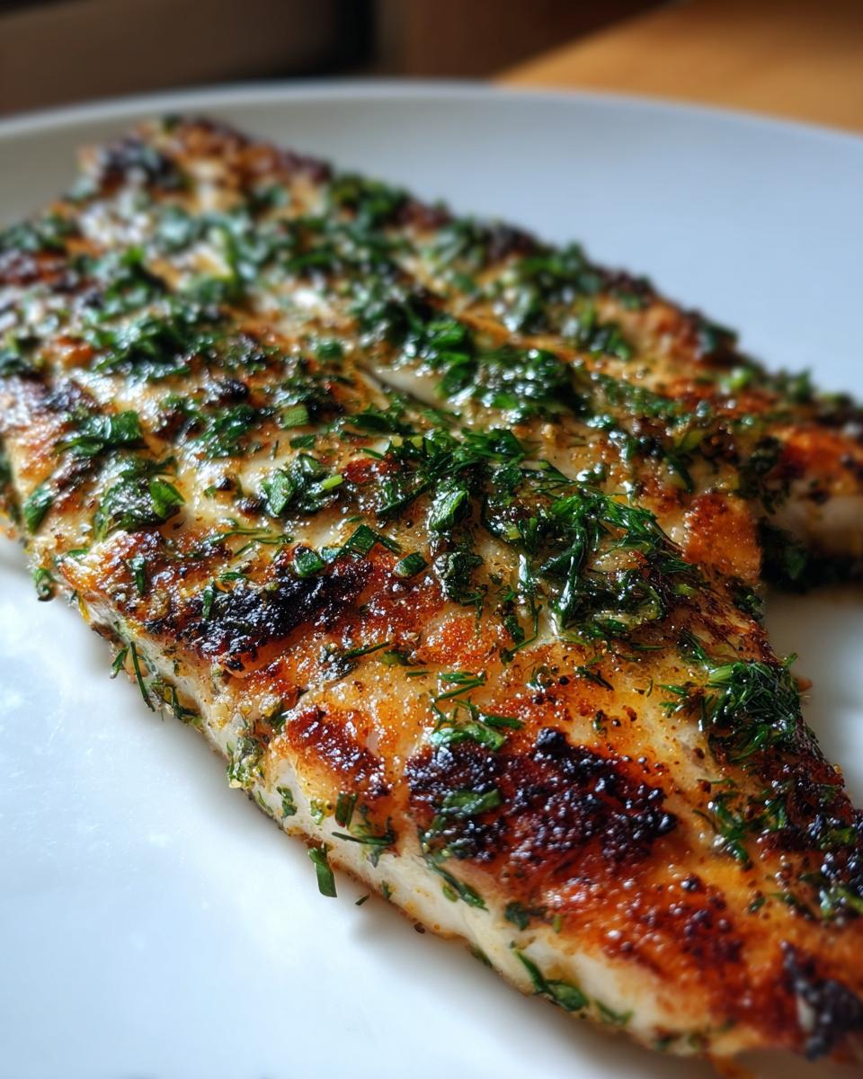 Mediterranean Grilled Fish with Herbs - detail 2
