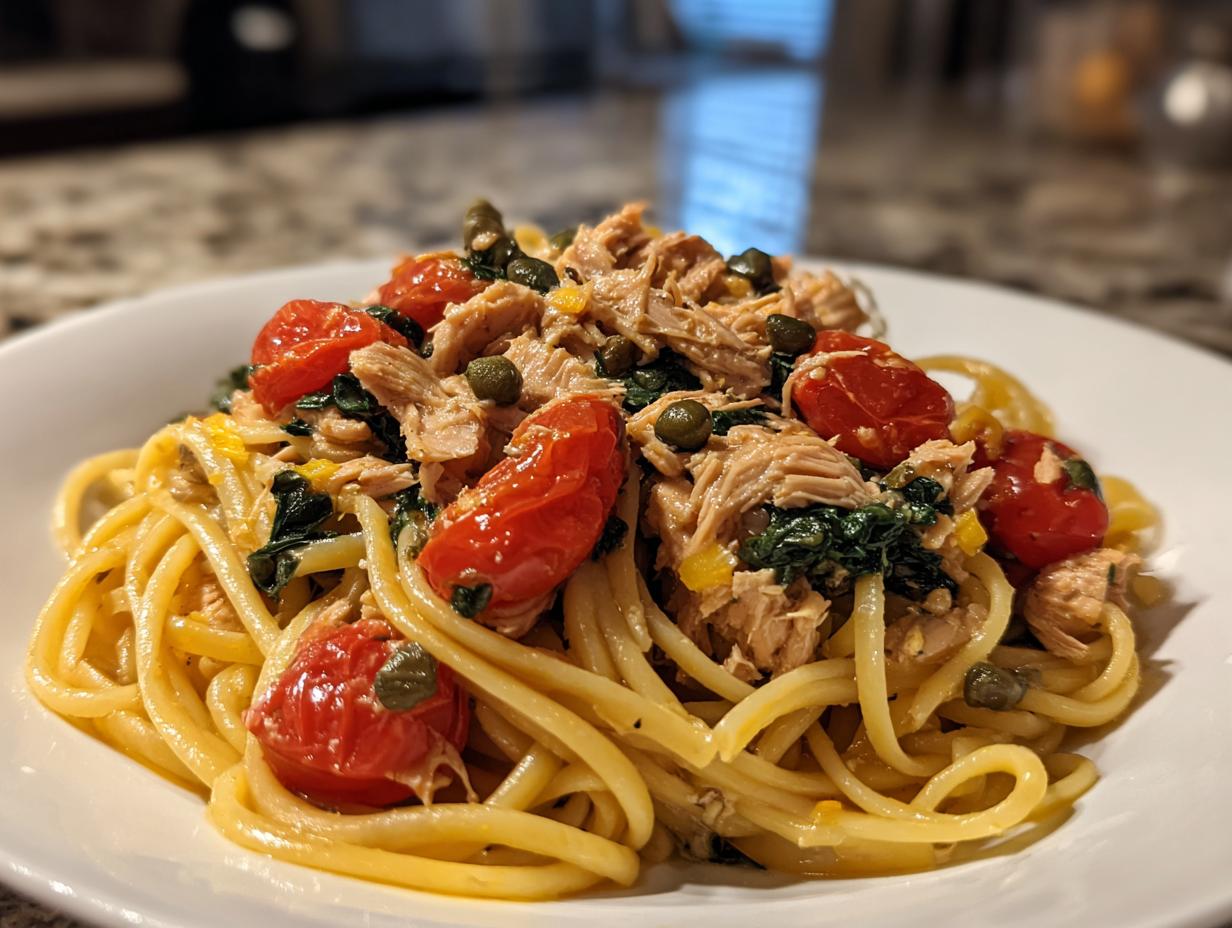 Mediterranean Tuna Pasta