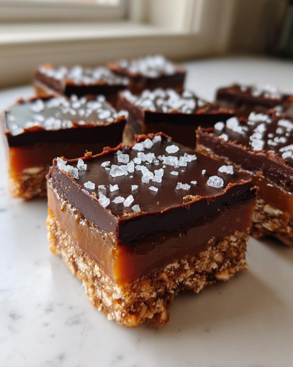 No-Bake Salted Caramel Pretzel Bars - detail 1