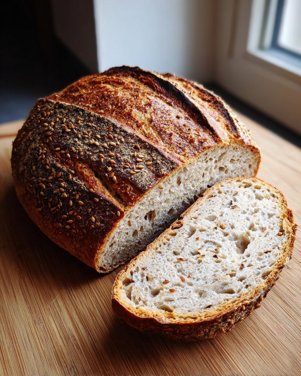 No-Knead Multigrain Bread - detail 2