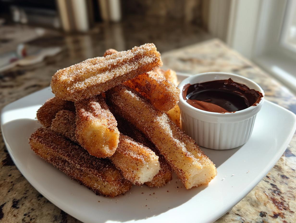 Nutty Churro Bites with Nutella