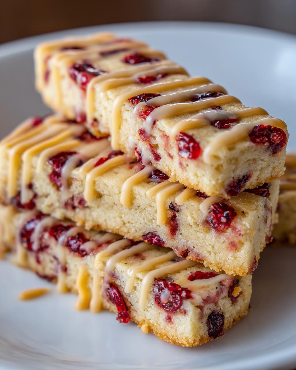 Orange Cranberry Shortbread Cookies - detail 3