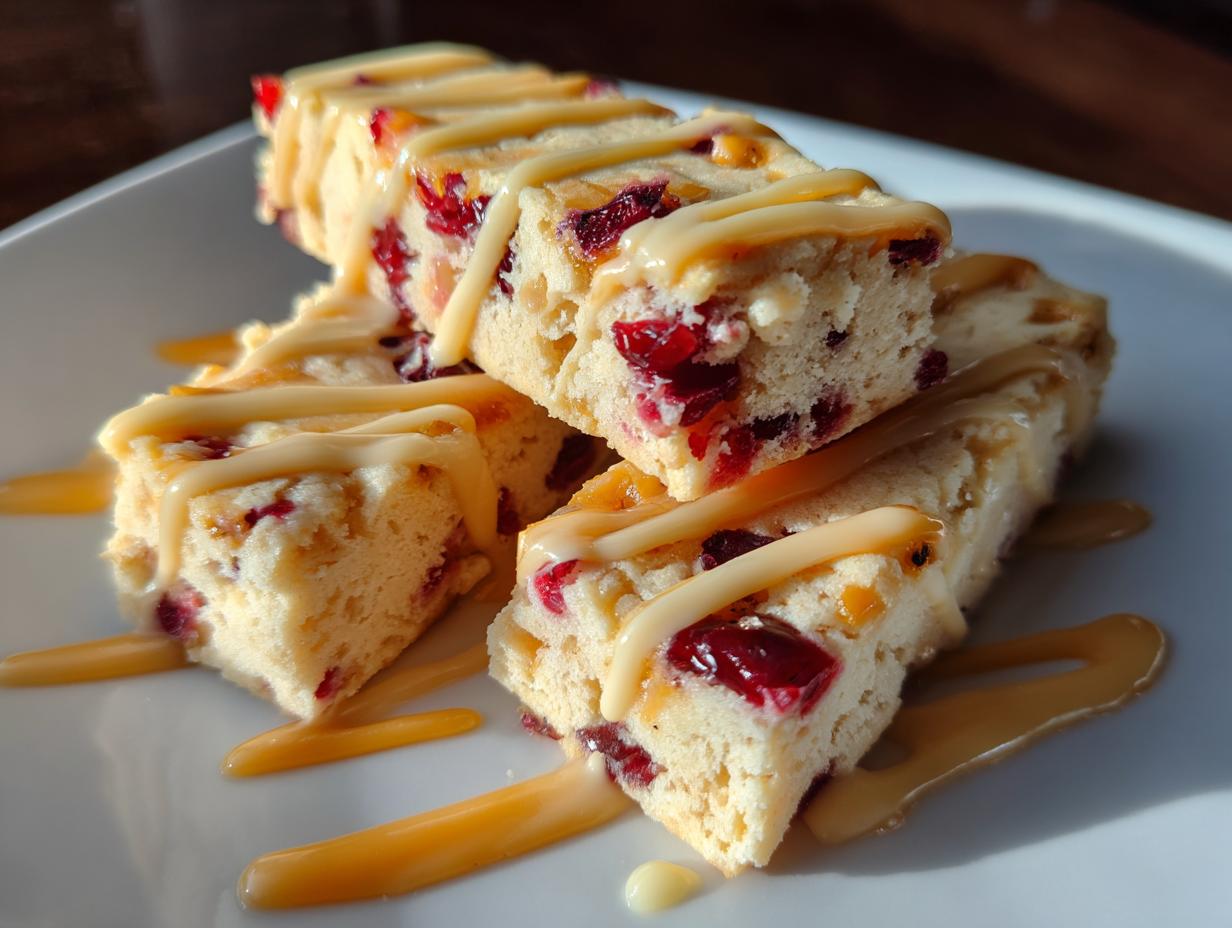 Orange Cranberry Shortbread Cookies