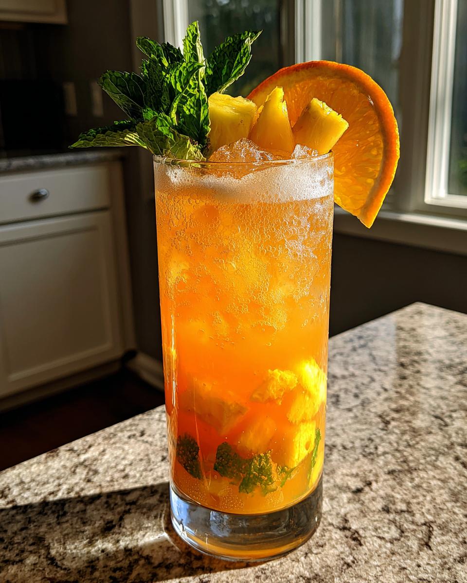 Orange Pineapple Ginger Spritz - detail 2