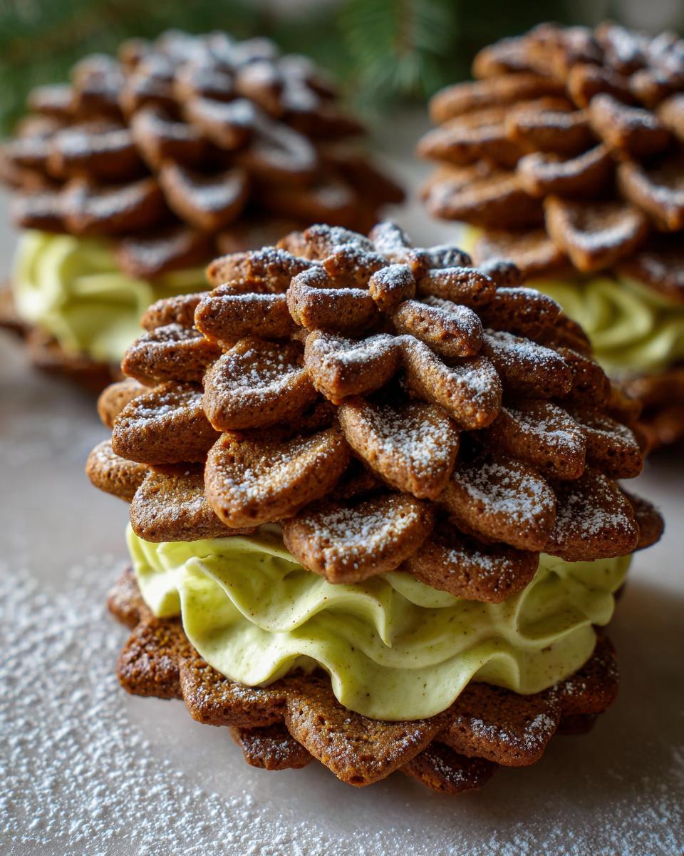 Pinecone Cookies - detail 3