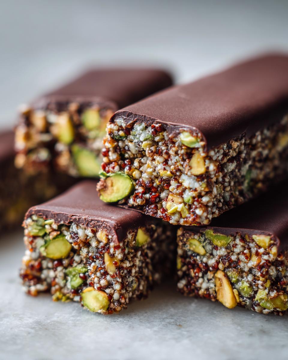 Puffed Quinoa & Pistachio Bars - detail 2
