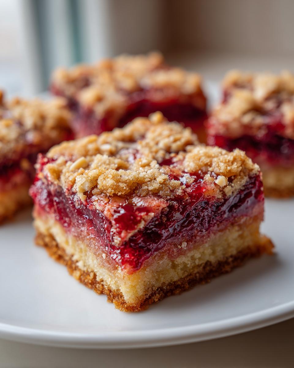 Raspberry Almond Dessert Bars - detail 1