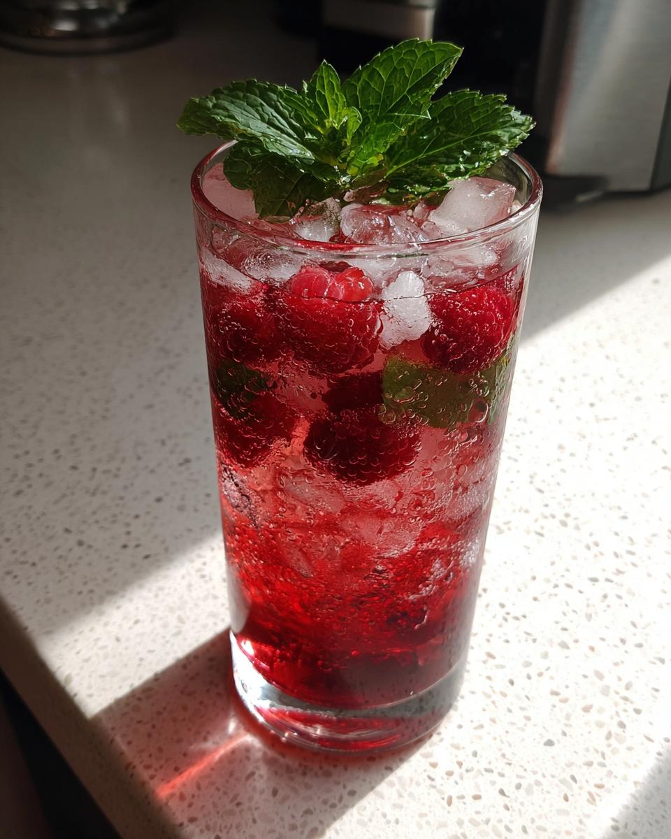 Raspberry Bourbon Smash - detail 2