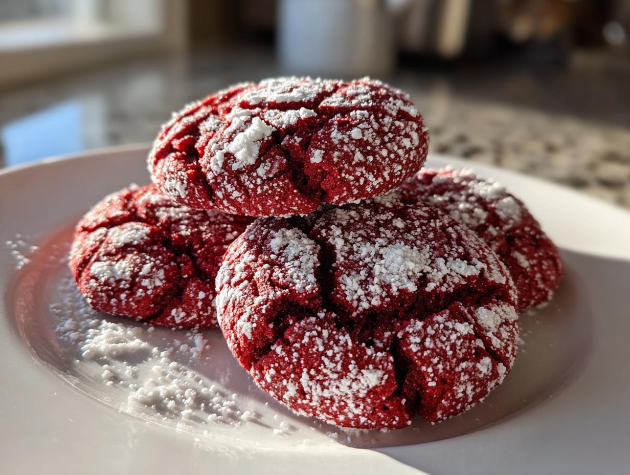 Red Velvet Crinkle Cookie: A Sweet Bite of Comfort