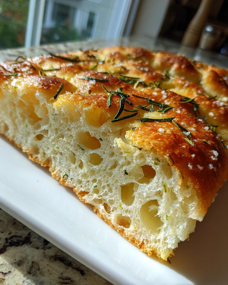 Rosemary Focaccia Bread - detail 1