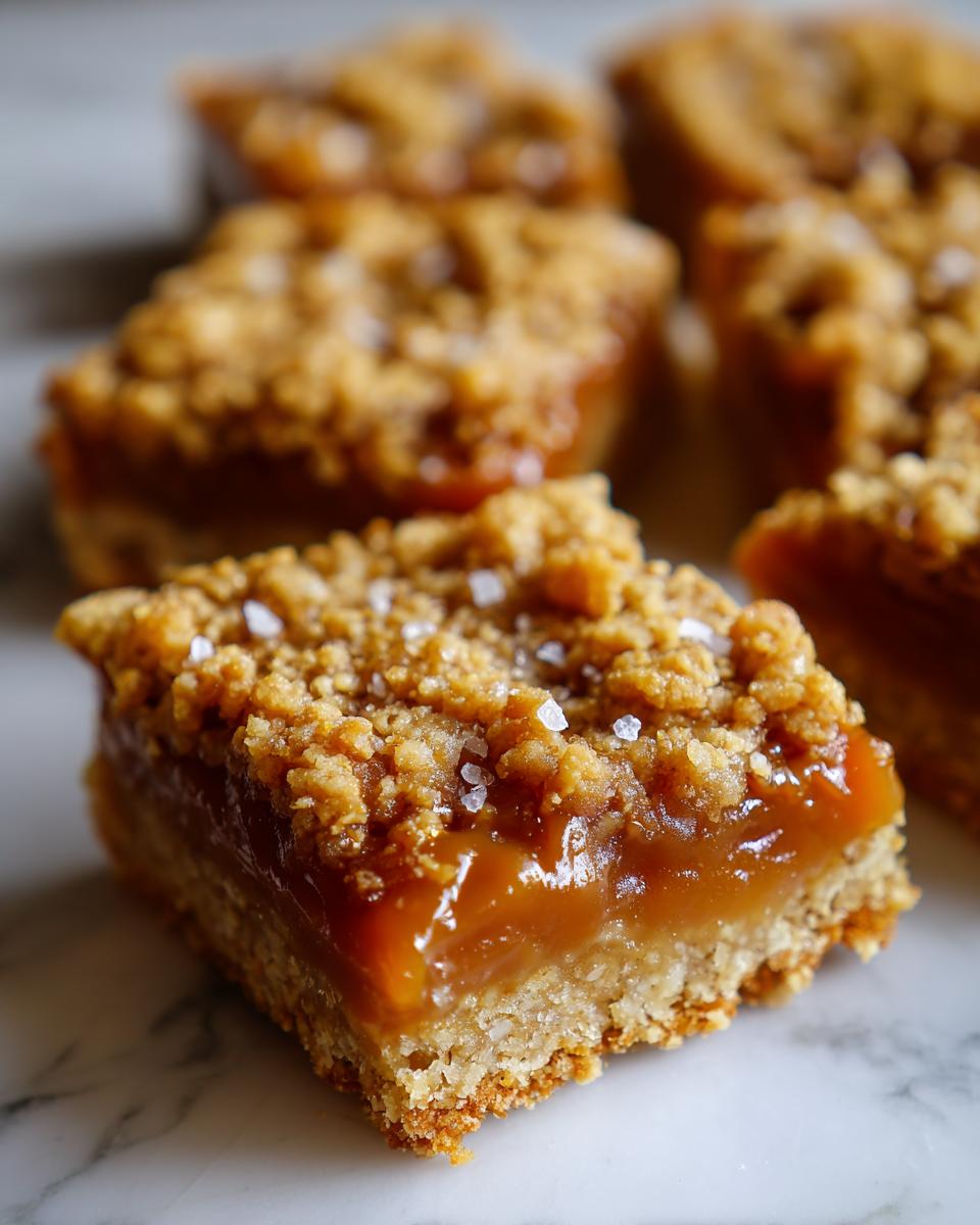Salted Caramel Oat Bars - detail 1