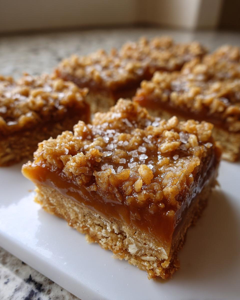 Salted Caramel Oat Bars - detail 2