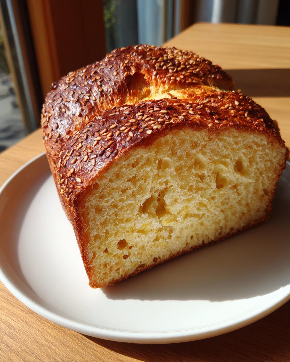 Semolina Bread with Sesame Seeds - detail 1