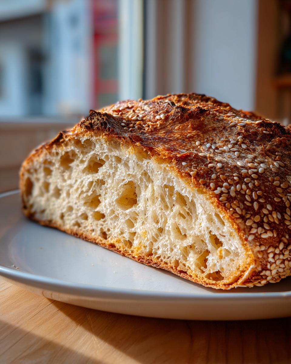 Semolina Bread with Sesame Seeds - detail 2