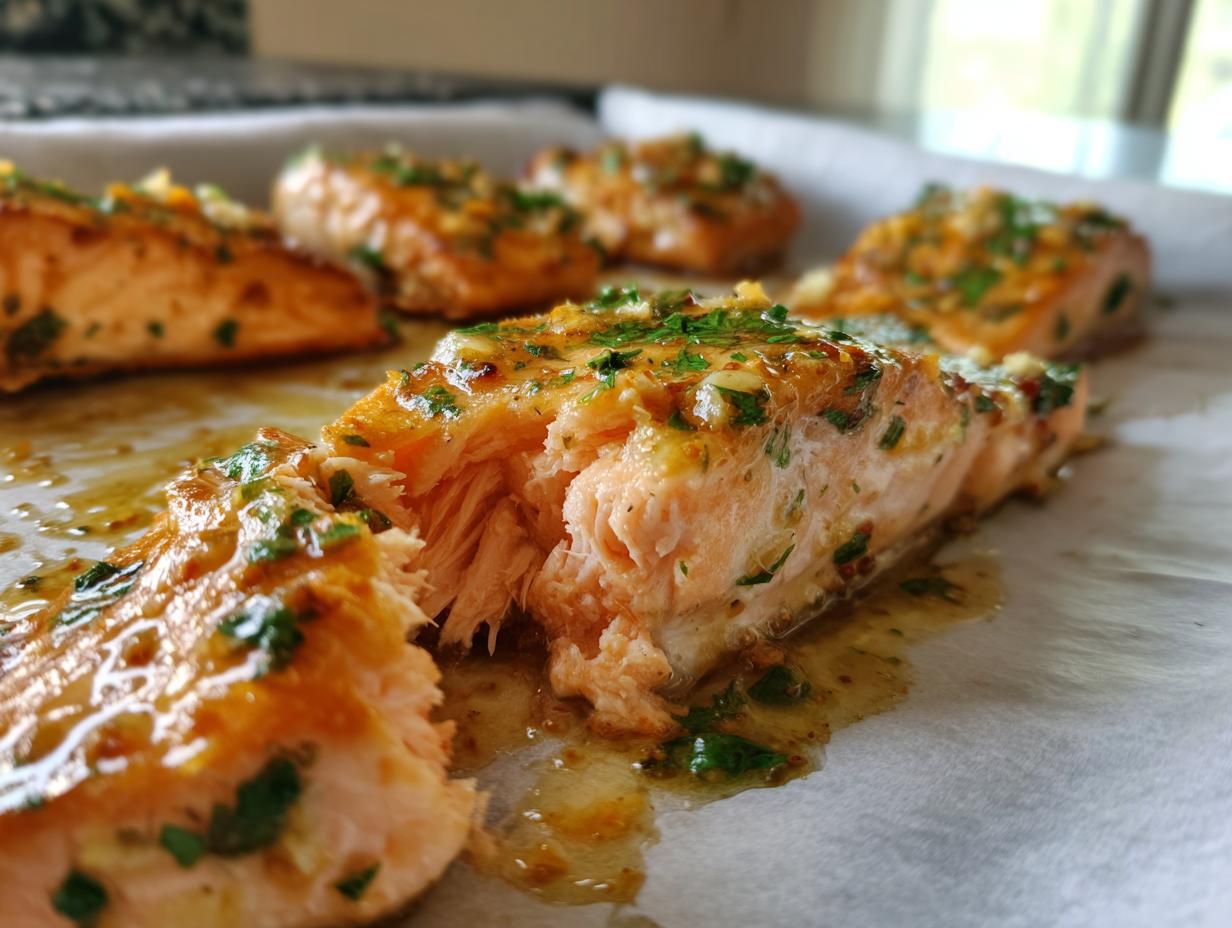 Sheet Pan Lemon Garlic Butter Salmon