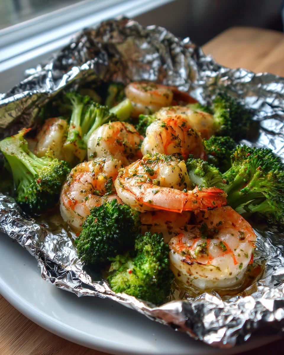 Shrimp and Broccoli Foil Packs - detail 1