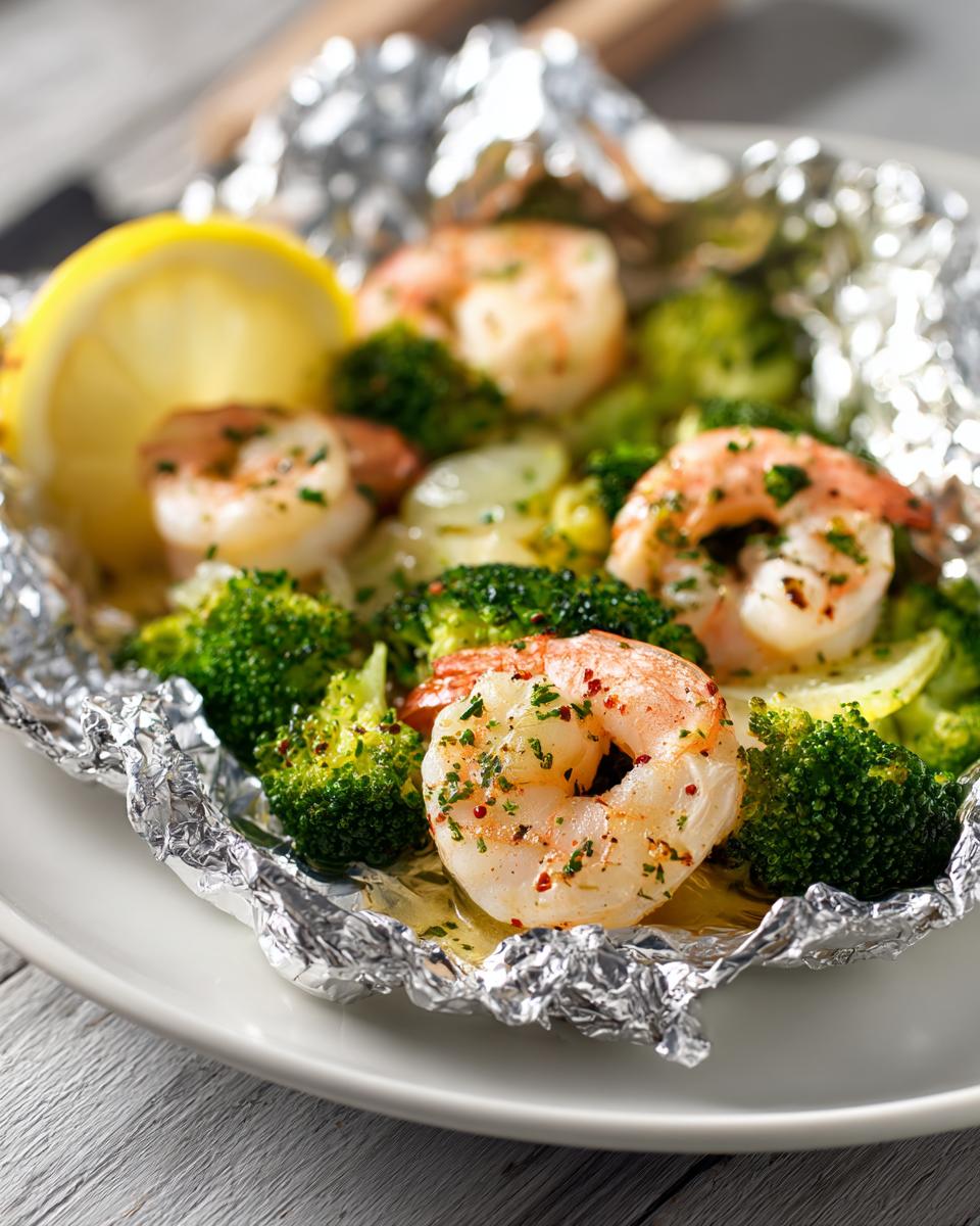 Shrimp and Broccoli Foil Packs - detail 2