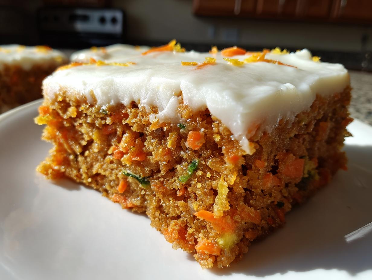 Spiced Ginger Carrot and Zucchini Bars with Lemon Cream Cheese Frosting 2026