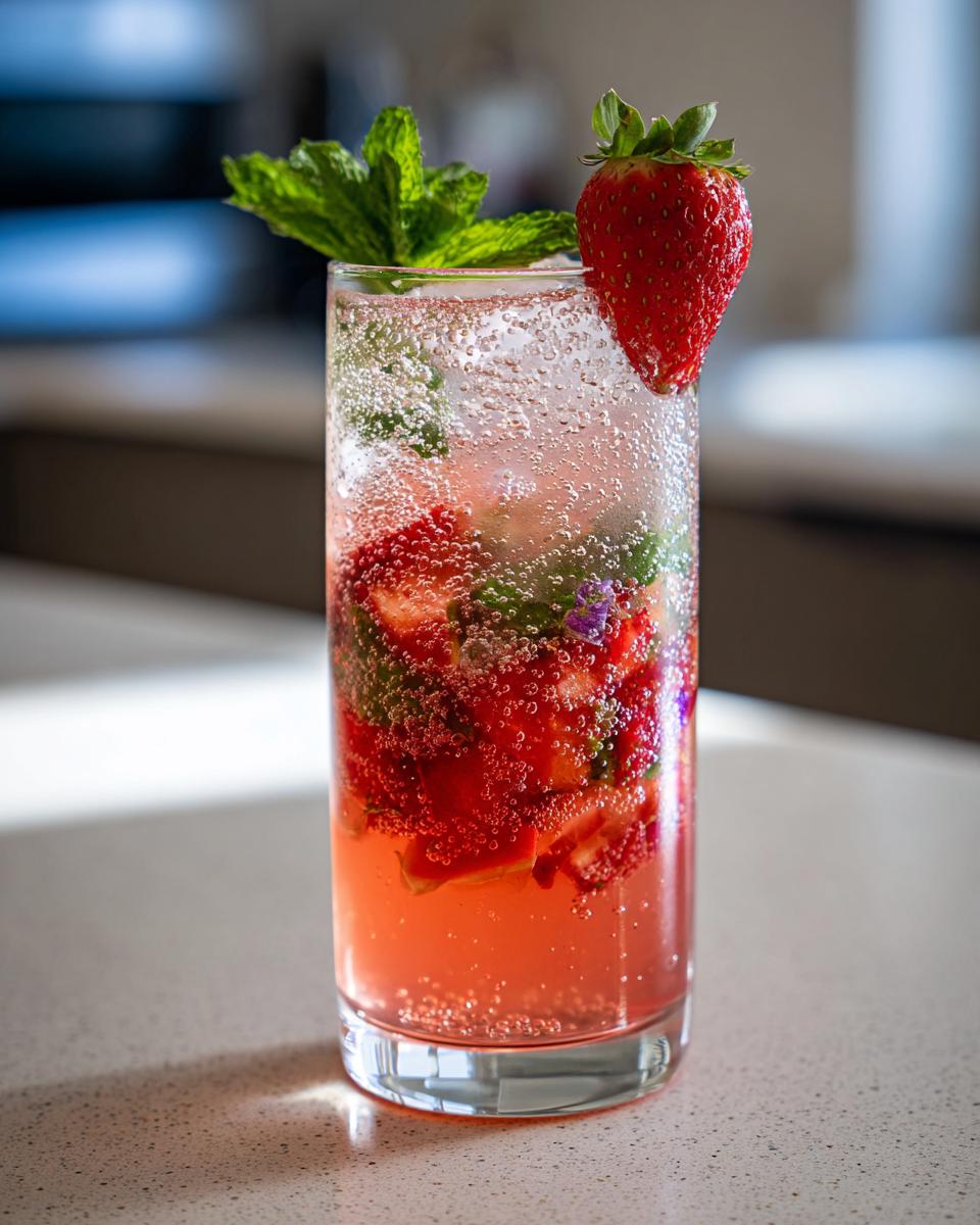 Strawberry Elderflower Fizz - detail 1