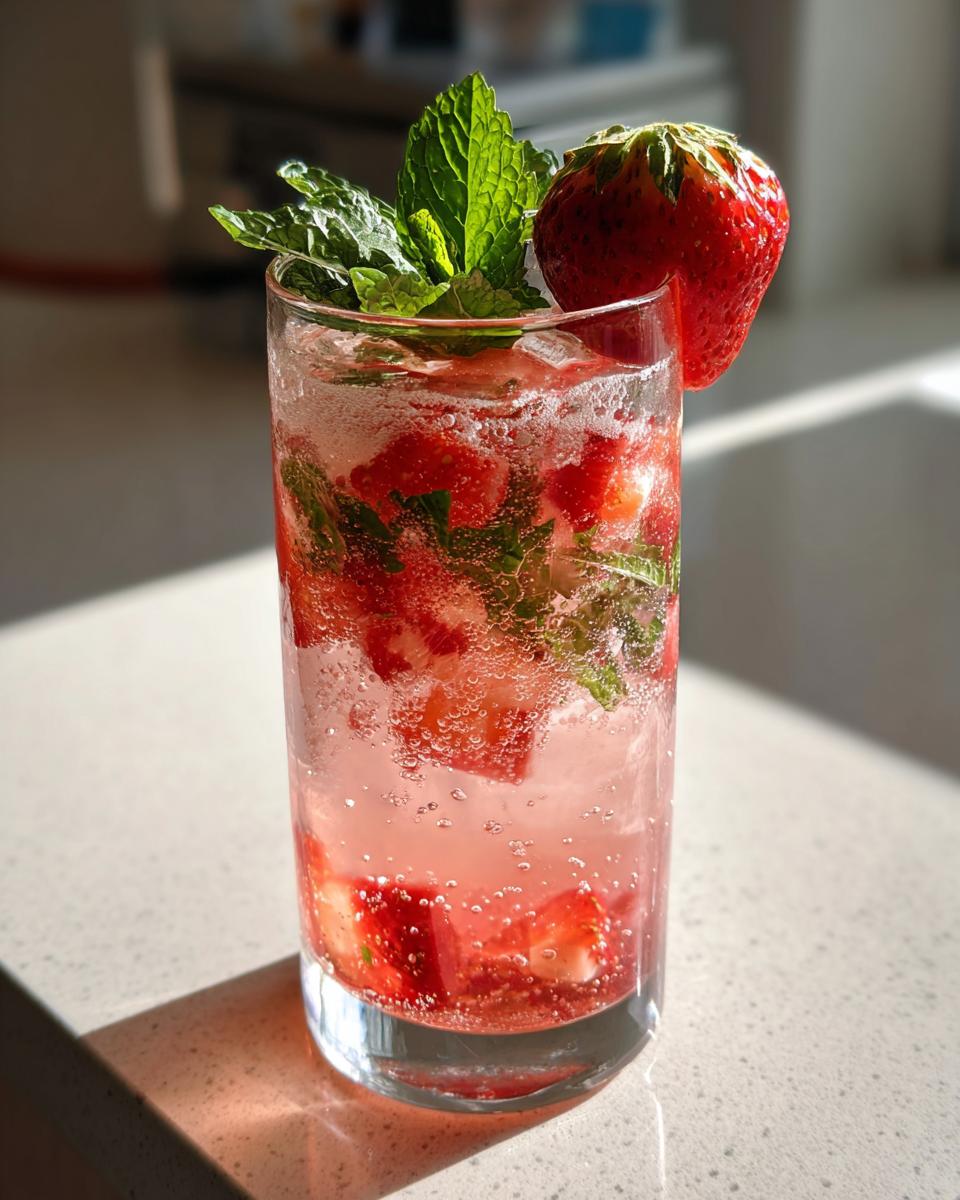 Strawberry Elderflower Fizz - detail 2