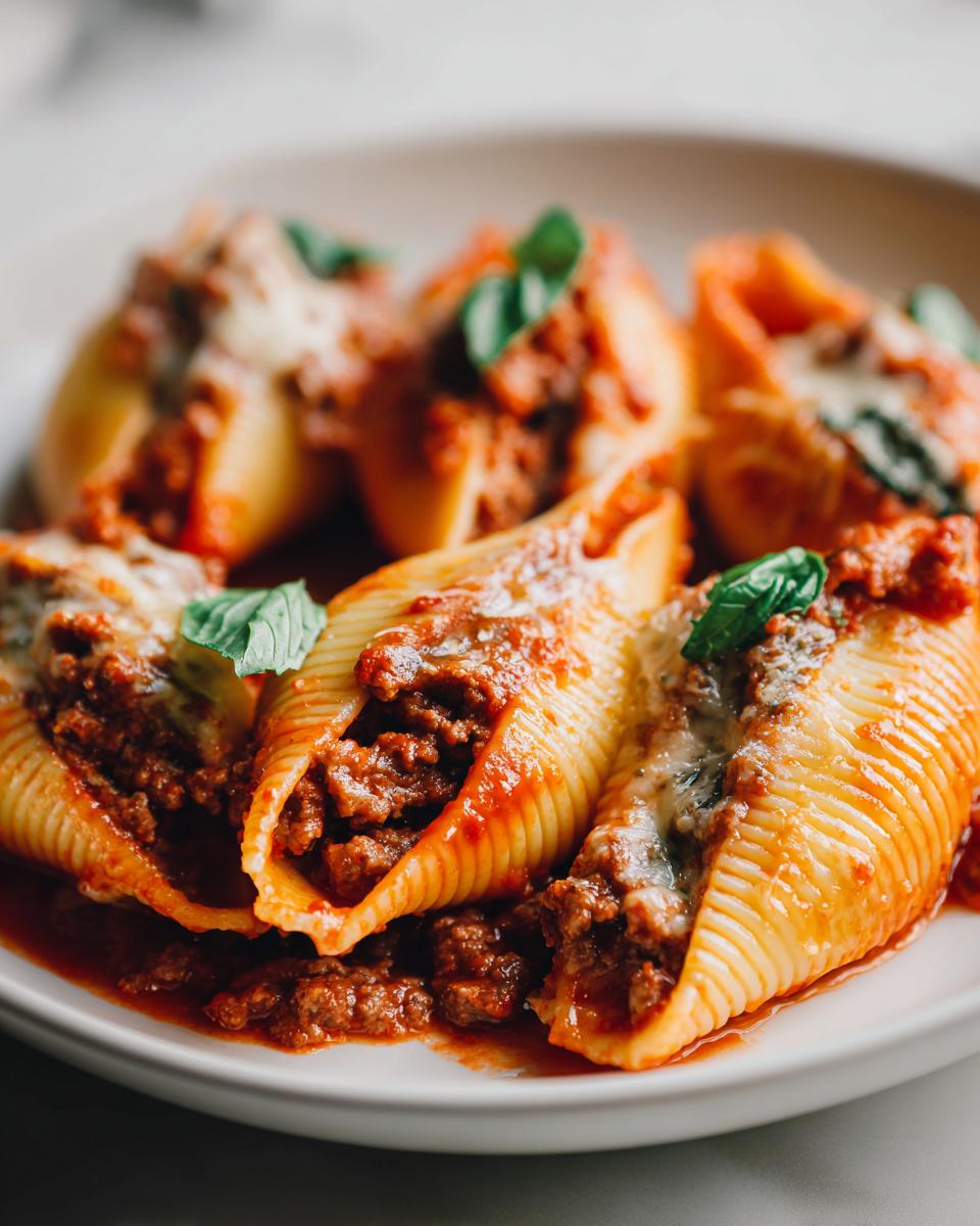 Stuffed Shells with Meat & Cheese - detail 1