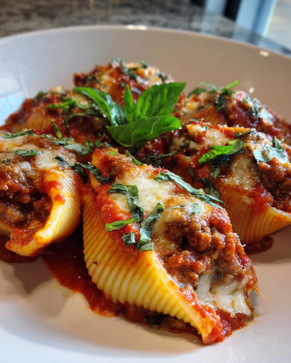 Stuffed Shells with Meat & Cheese - detail 2