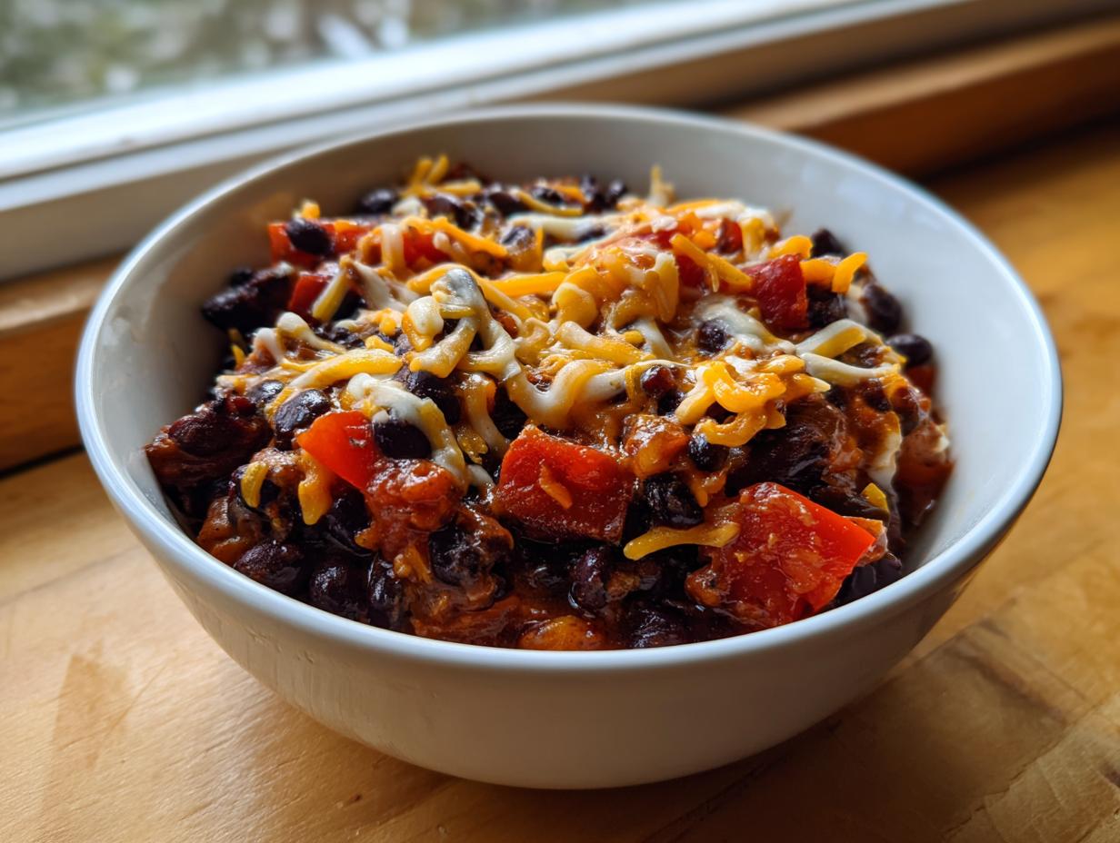 Tex‑Mex Black Bean Dip (Hot)