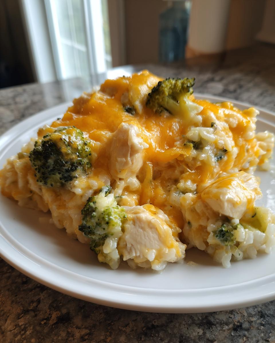 Velveeta Chicken Broccoli Rice Casserole (Mama’s on a Budget) - detail 2