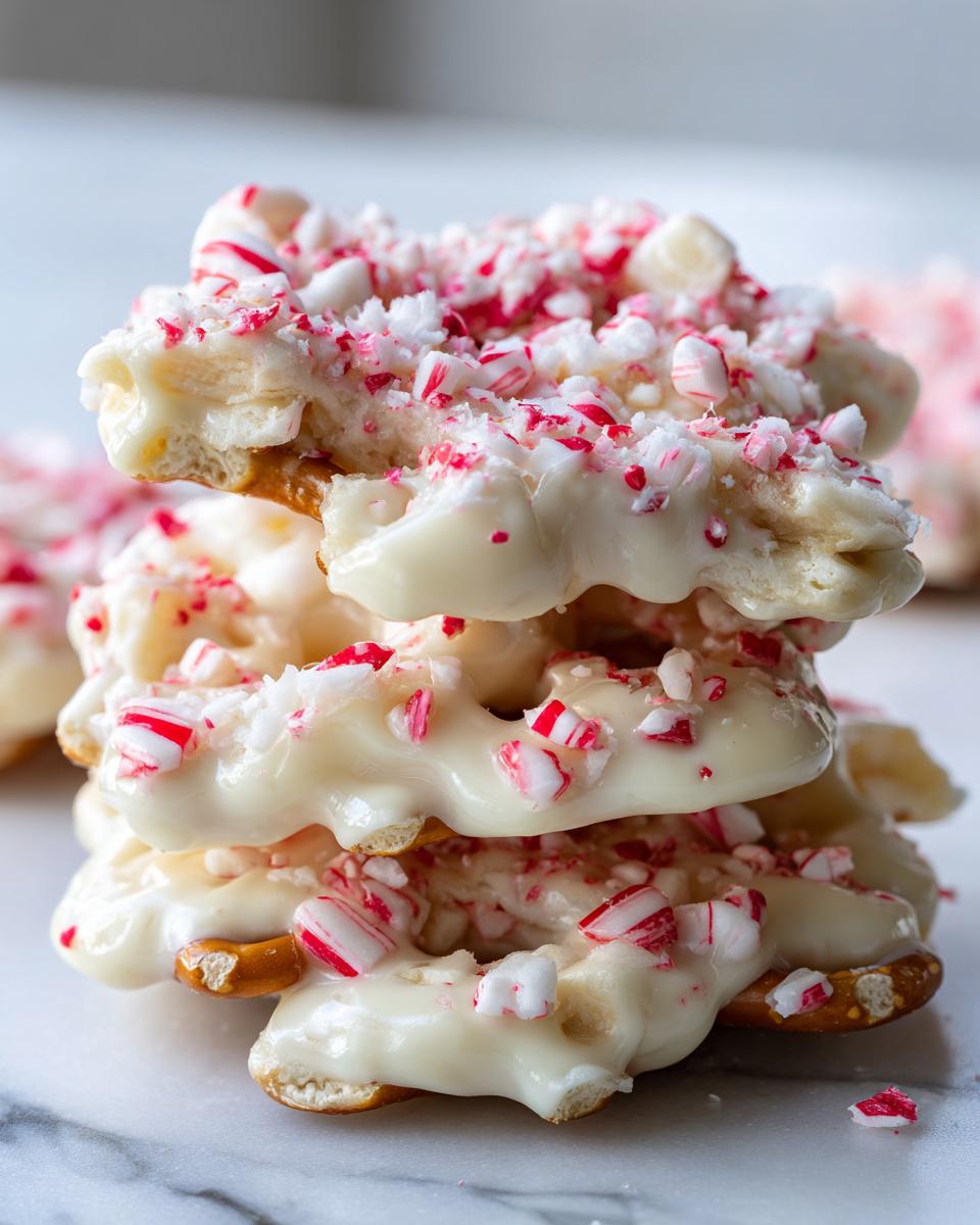 White Chocolate Peppermint Pretzel Crisps - detail 1
