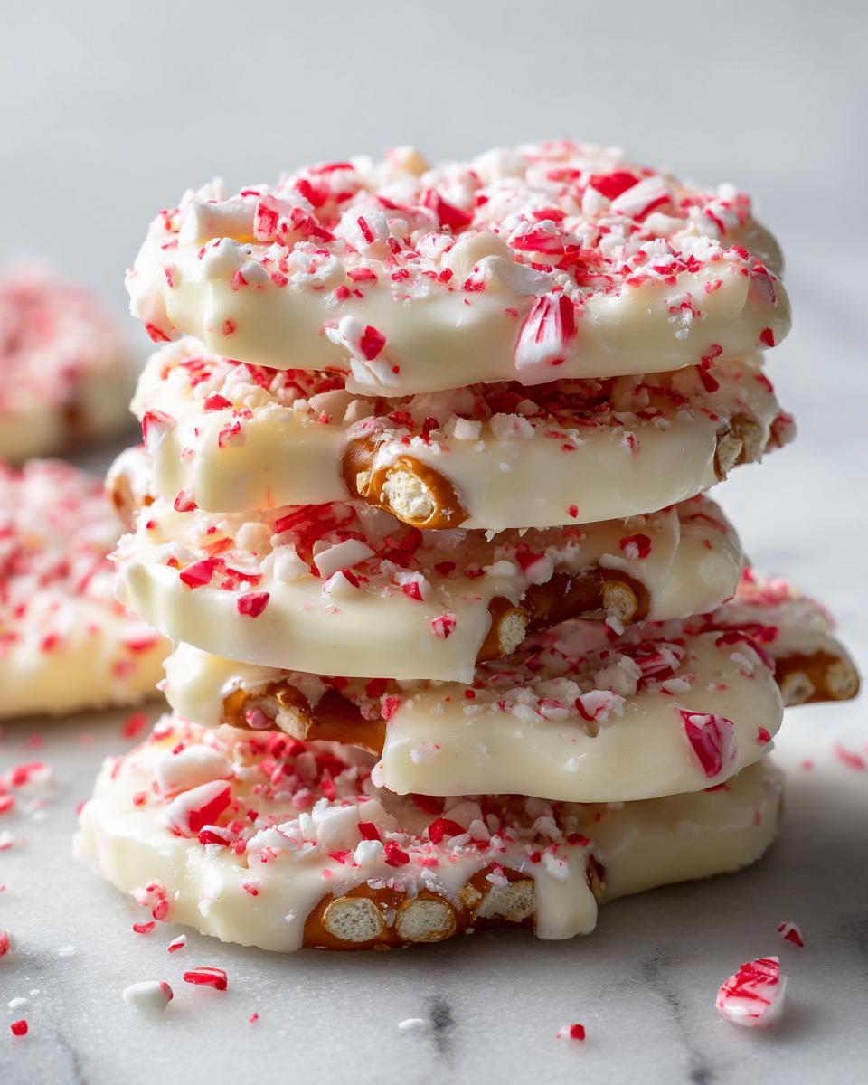White Chocolate Peppermint Pretzel Crisps - detail 2