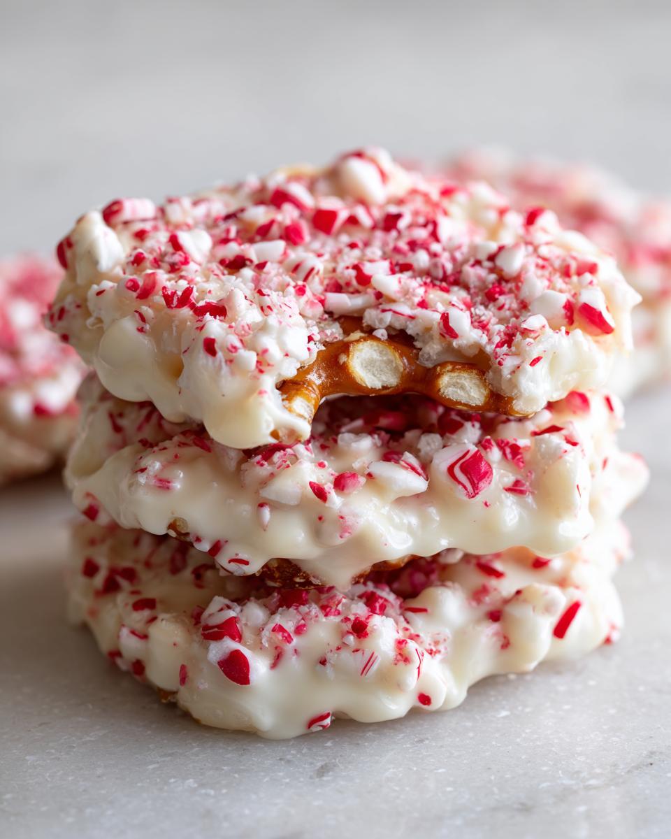 White Chocolate Peppermint Pretzel Crisps - detail 3