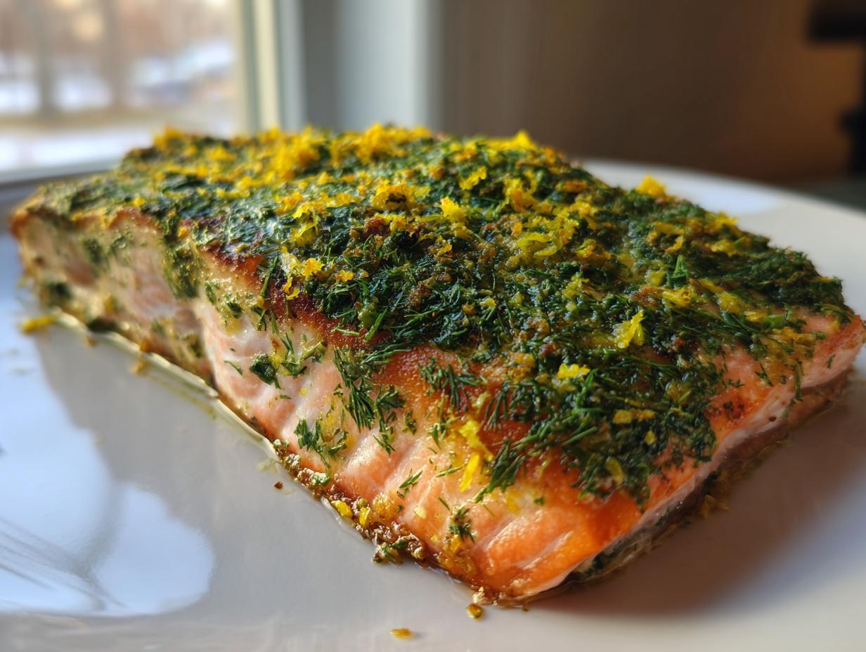 Zesty Herb‑Crusted Baked Salmon