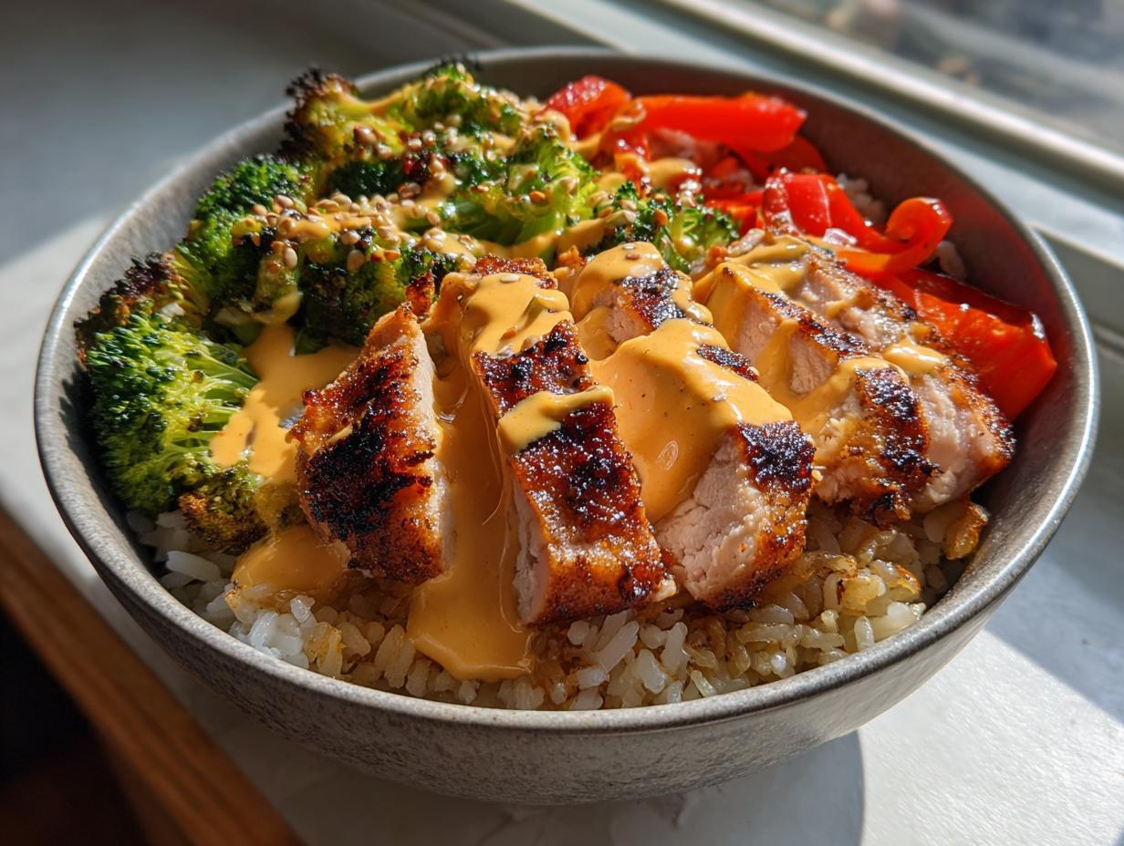 Air Fryer Chicken Meal Prep Bowls