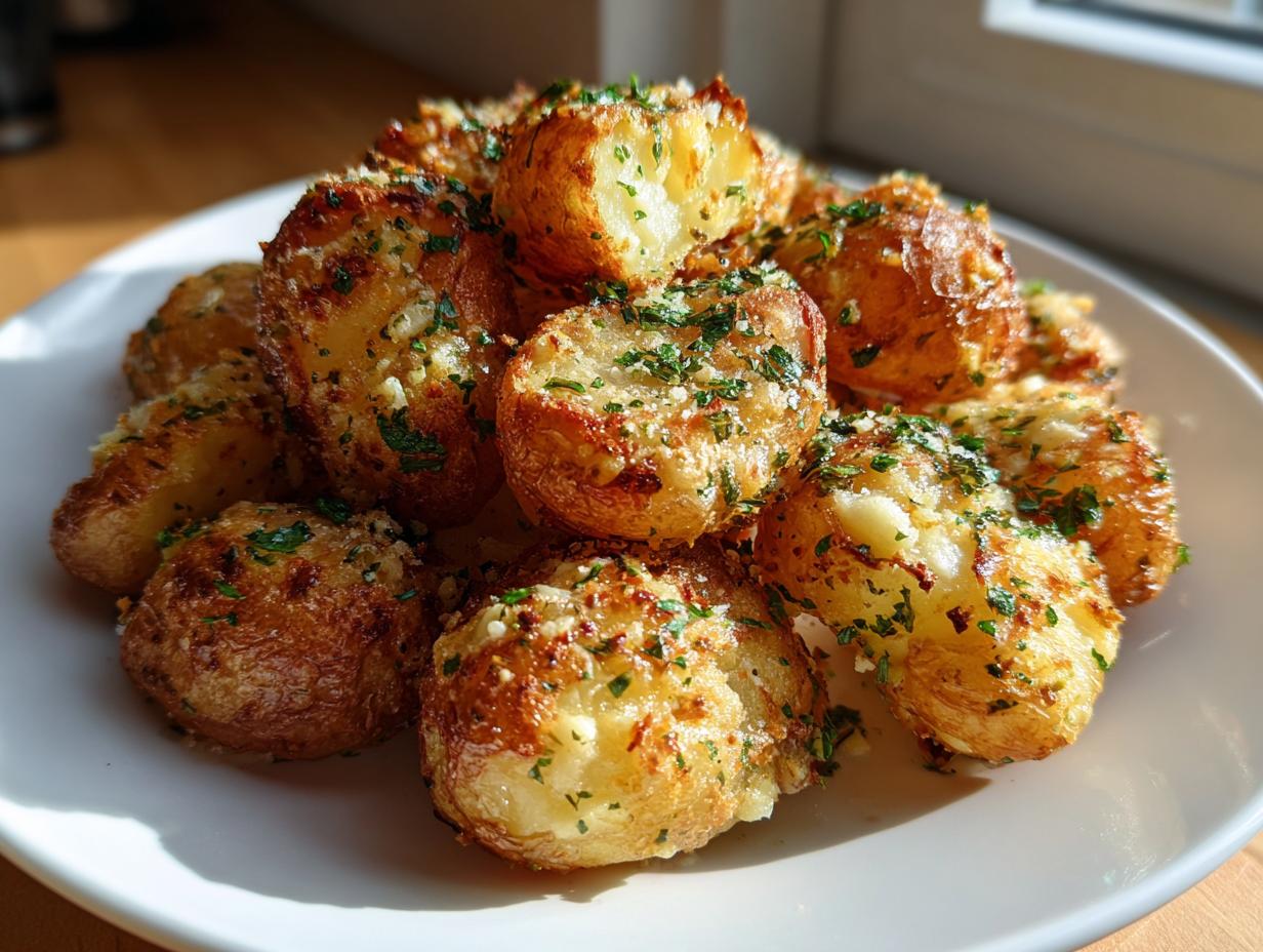 Air Fryer Garlic Potatoes