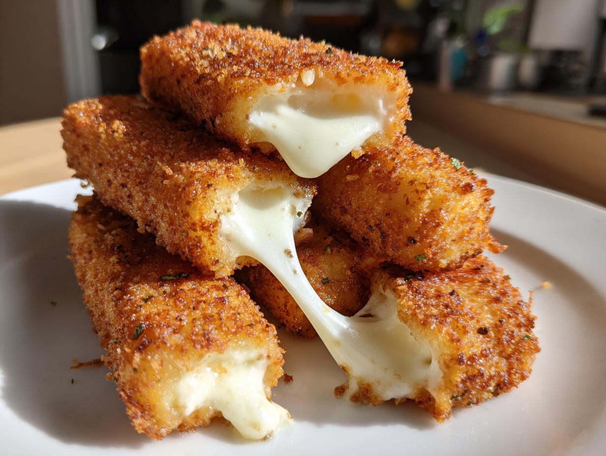 Air Fryer Mozzarella Sticks