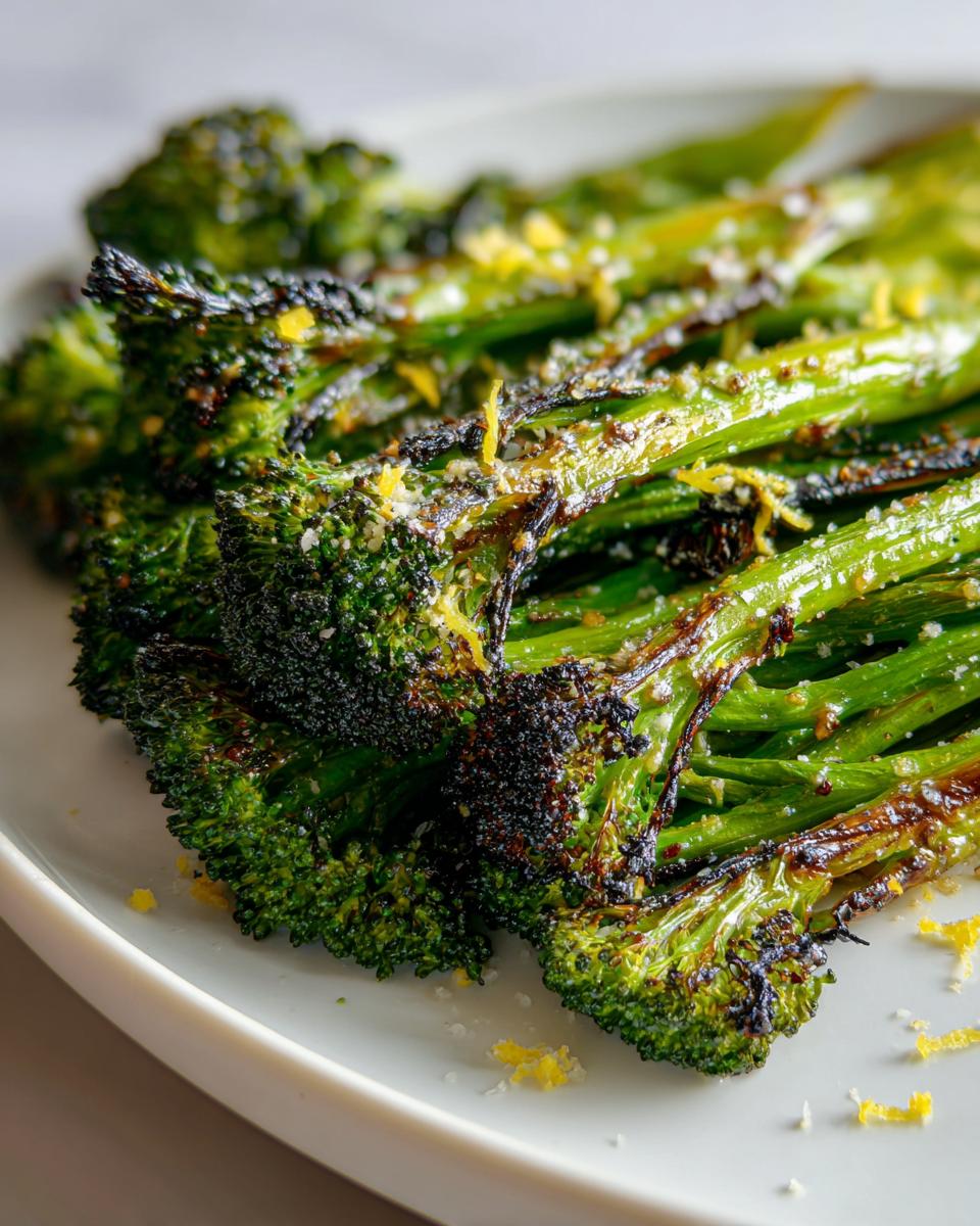 Air Fryer Roasted Broccoli - detail 2
