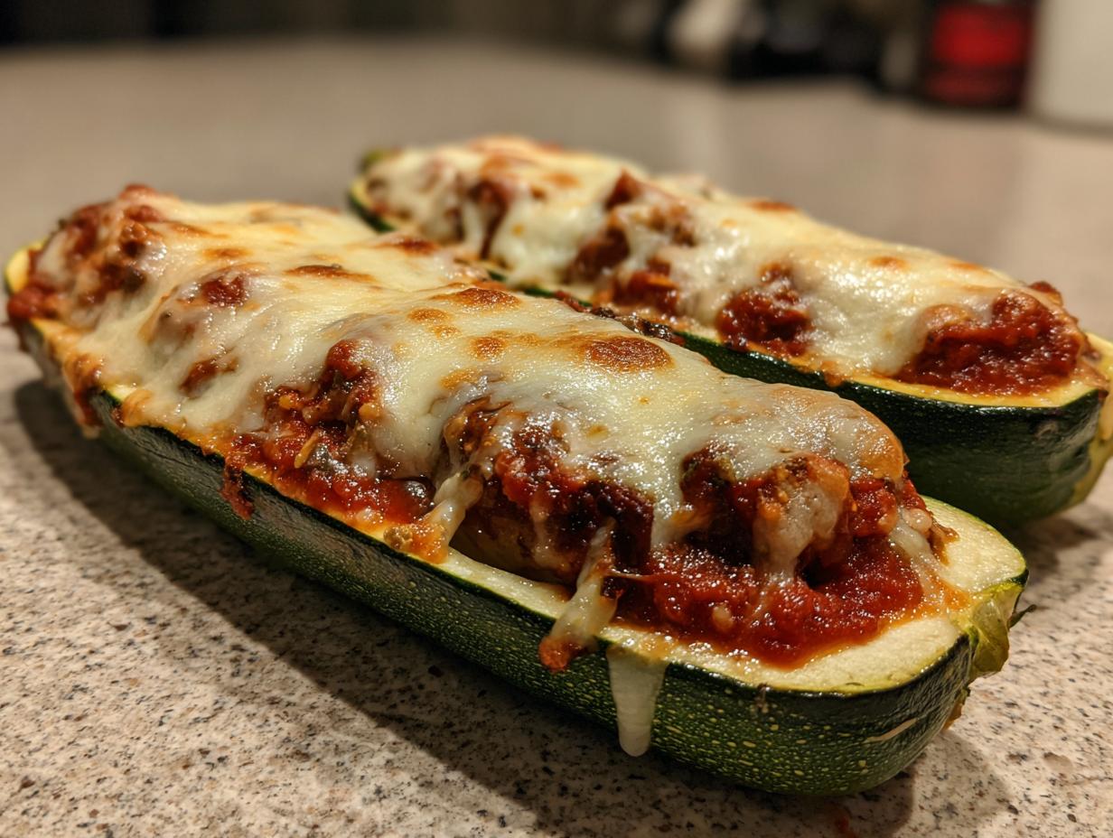 Air Fryer Zucchini Boats