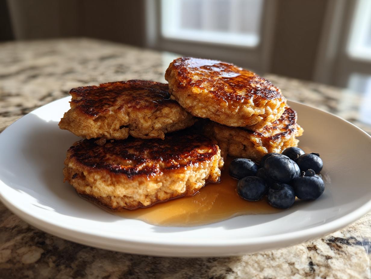 Banana Oatmeal Pancakes