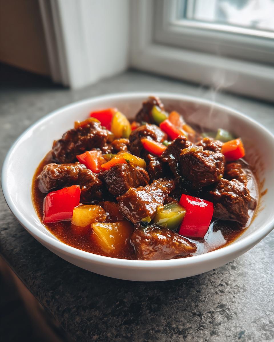 Beef and Bell Pepper Stew - detail 1