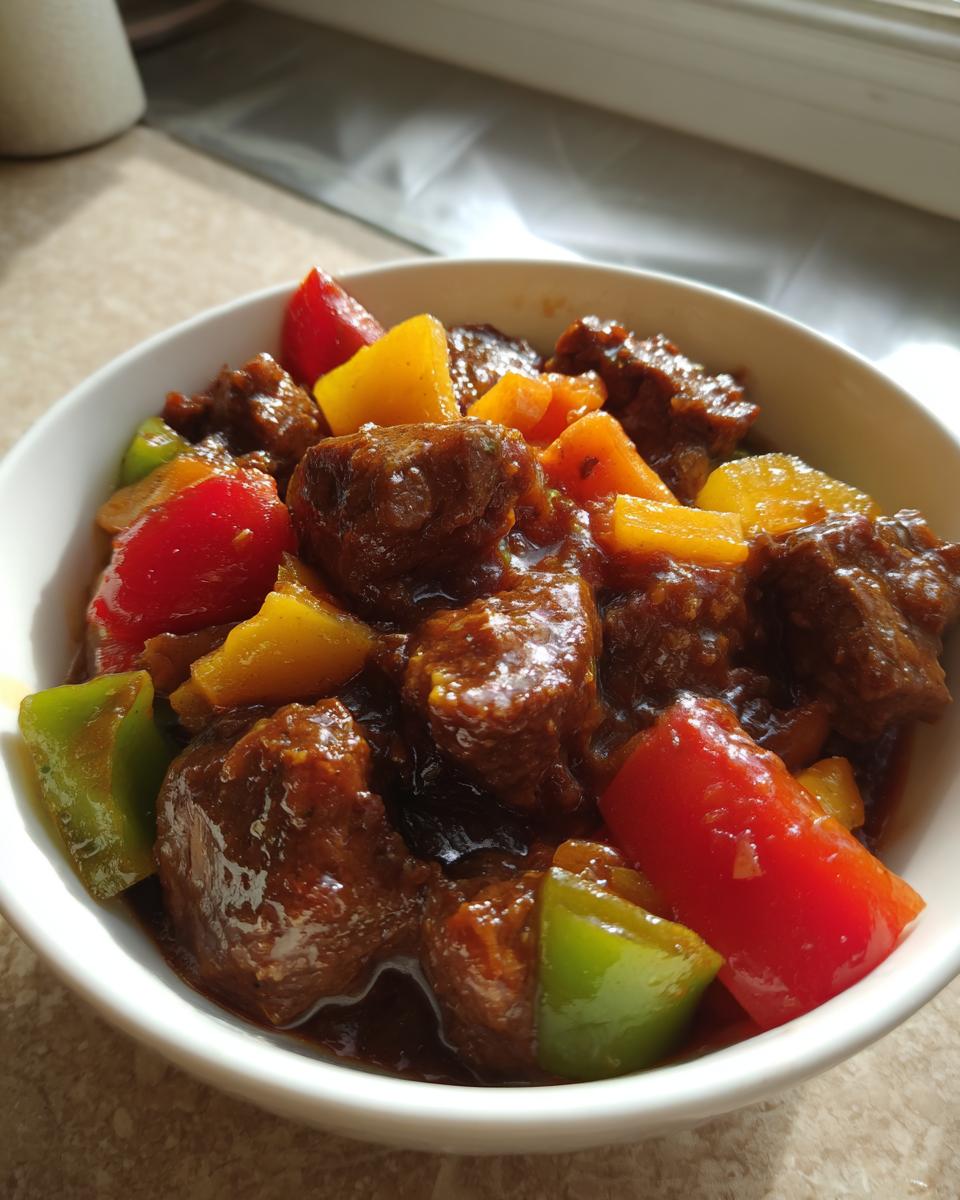 Beef and Bell Pepper Stew - detail 2