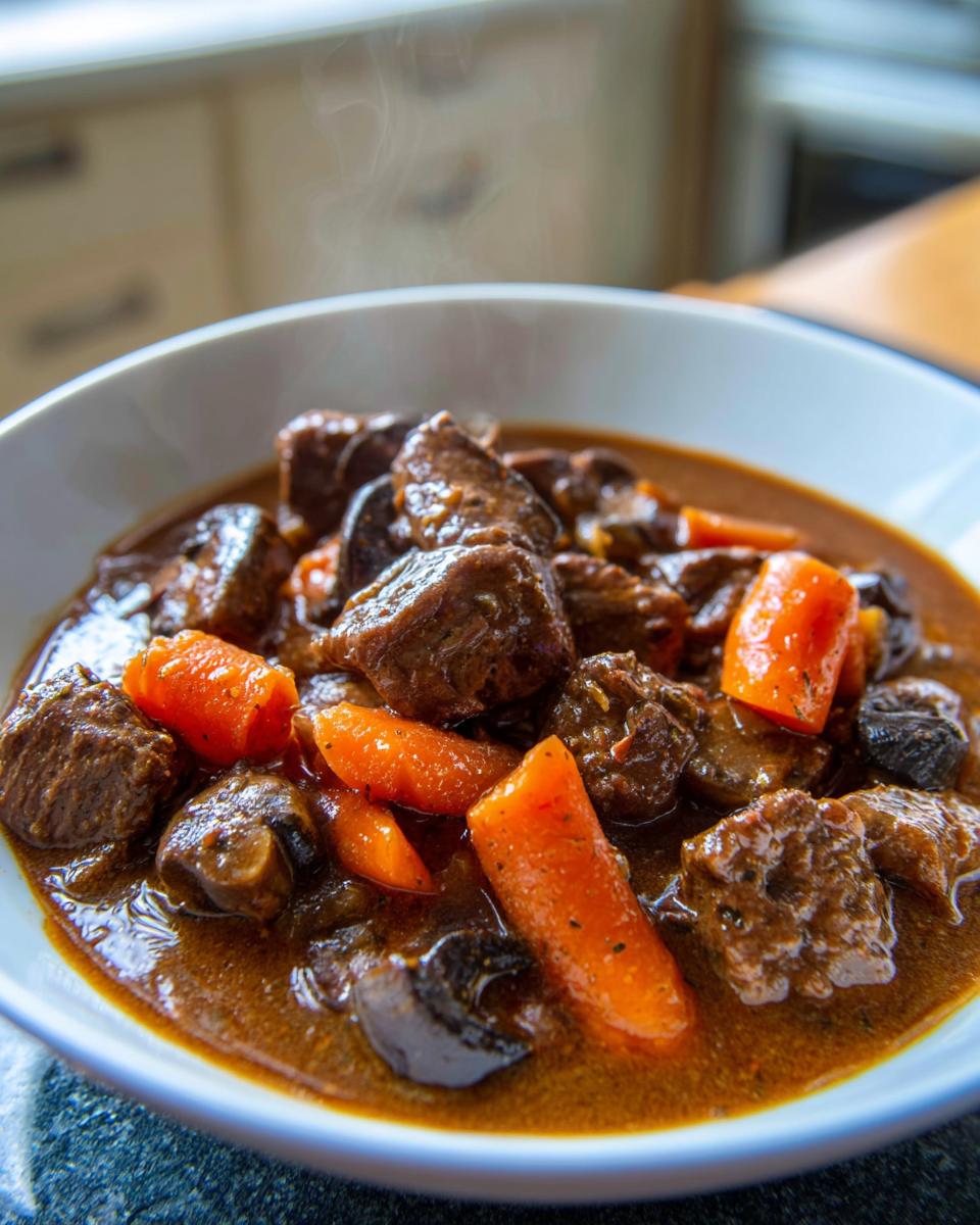 Beef and Mushroom Stew - detail 1
