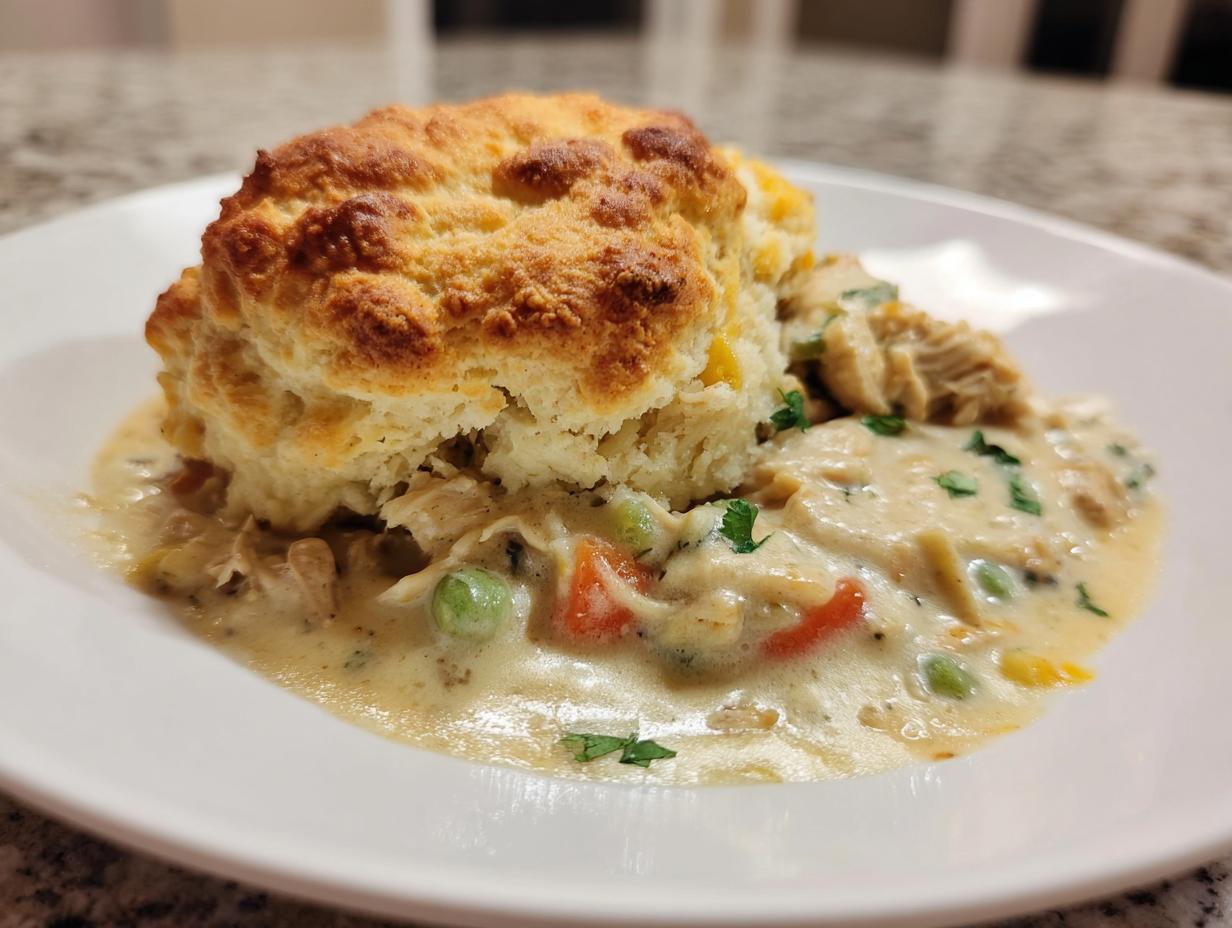 Chicken Cobbler Casserole