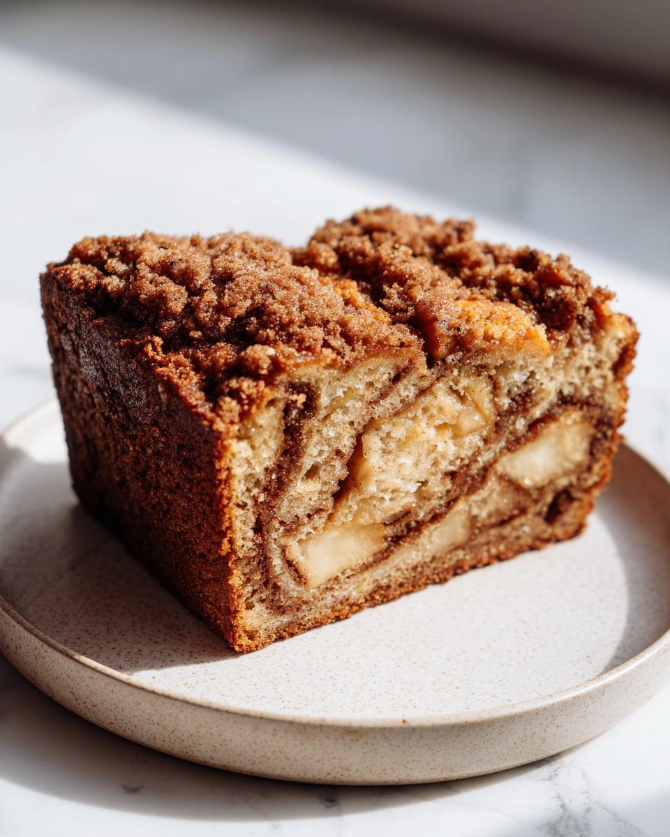 Cinnamon Apple Crumble Sourdough Quick Bread - detail 2