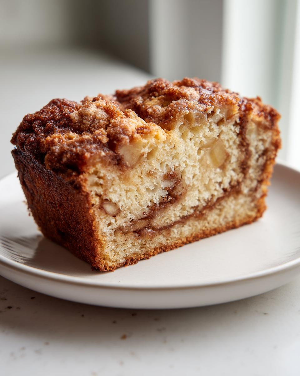 Cinnamon Apple Crumble Sourdough Quick Bread - detail 3