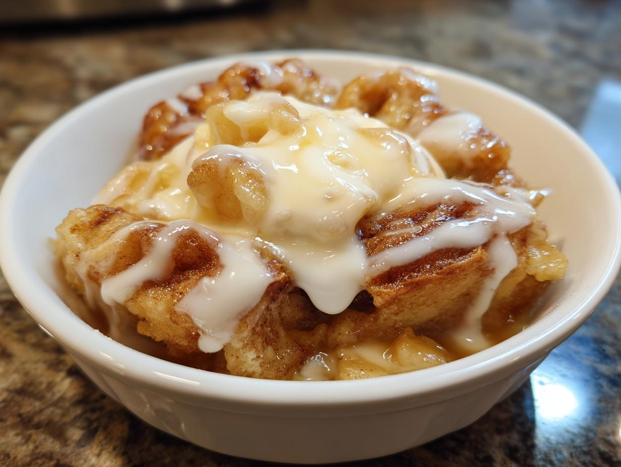 Cinnamon Roll Apple Cobbler - detail 2