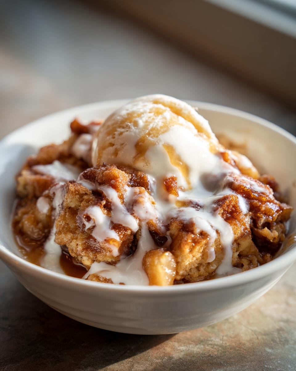 Cinnamon Roll Apple Cobbler - detail 3