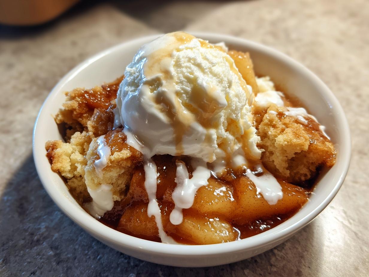 Cinnamon Roll Apple Cobbler