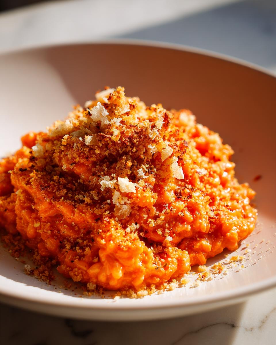 🍅 Creamy Tomato Risotto with Crispy Garlic Crumbs - detail 1