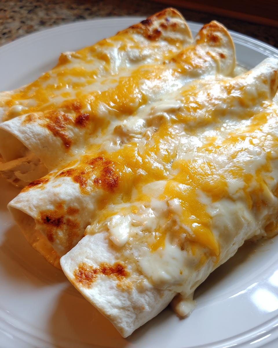 Creamy White Chicken Enchiladas - detail 1